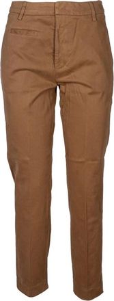 Dondup Slim-fit Stijlvolle Broek - Dames - Slim Fit Broeken - Rood - M - Broeken