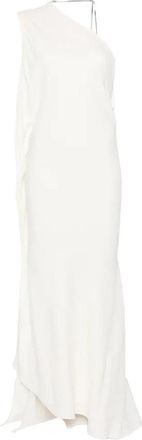 Victoria Beckham One Shoulder Chain Detail Dress