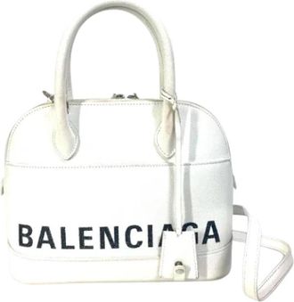 Balenciaga Pre-owned Leather balenciaga-bags - Dames - Vintage Handtas - Wit - ONE Size - Leer - Vintage