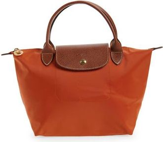 Longchamp Small Le Pliage Original Top Handle Bag in Brick at Nordstrom