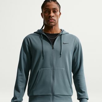 Nike Mens Flex Dri-FIT UV Protection Fleece Full-Zip Hoodie in Grey | IF2982-382