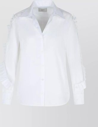 Coperni cotton ruffle shirt