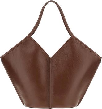 Hereu Dark Brown Cald Large Tote