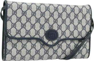 Gucci Pre-owned Cross Body Bags, female, Blue, Size: ONE SIZE Pre-owned Vintage Shoulder Bag