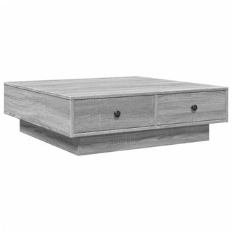vidaXL Mesa De Centro Madera De Ingenier&iacute;a Gris Sonoma 90x90x28 Cm Vidaxl