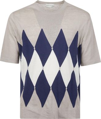 Ballantyne Diamond Classic Pattern Linen T-Shirt