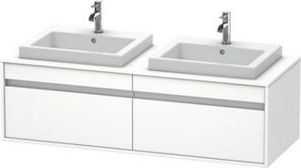 Duravit Duravit Ketho Mueble De Pared 6797, 2 Extra&iacute;bles, 1400mm, Para 1 Lavabo Empotrado, Derecha, Color (frente/cuerpo): Decoraci&oacute;n Roble Europeo - Kt6797r5
