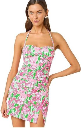 Lilly Pulitzer Flamenco Tankini Top Womens Swimwear Putting Green Hannah : 12, Nylon/Polyester/Spandex
