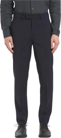 Barena Wollen Regular Broek met Zij- en Achterzakken - Heren - Nette broeken - Blauw - S - Wol - Broeken