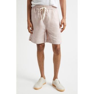 Eleventy Linen Shorts in 26 Dusty Pink at Nordstrom, Size 32