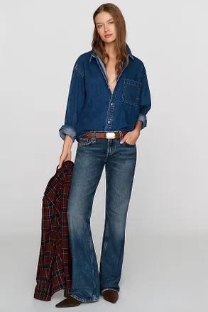 A Gold E Low Rise Bootcut Jeans