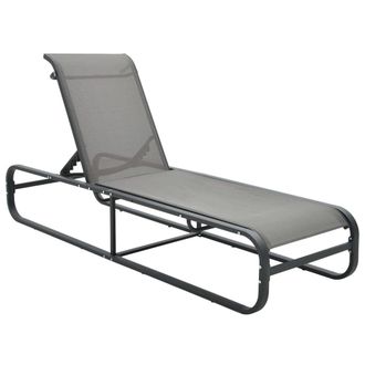 vidaXL Tumbona De Aluminio Y Textilene Vidaxl