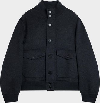 Dunhill Men & apos;s Double-Face Wool & Cashmere Bomber Jacket