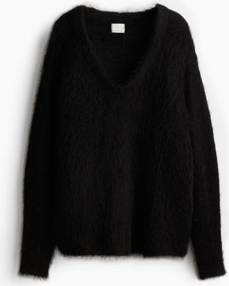 H&M Pullover aus Mohairmix - Schwarz