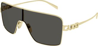Gucci Grey Shield Ladies Sunglasses GG1936S 001 99