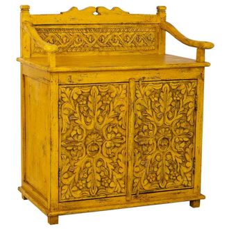 Wanderlust Deco Wanderlust Deco - Aparador De Madera Amarillo 70x42x85 Cm