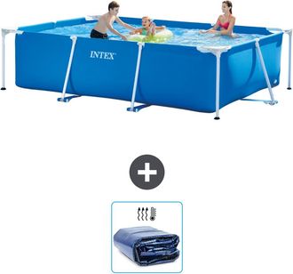 Intex Piscina Con Estructura Rectangular - 300x200x75 Cm - 4-piezas S21253