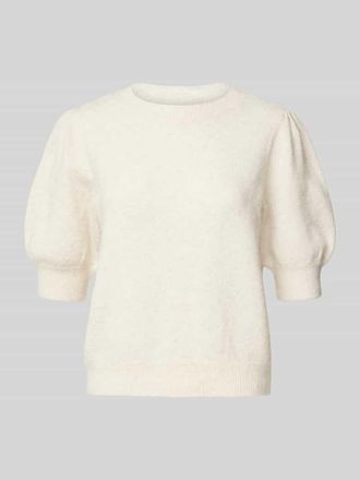 Vero Moda Regular Fit Strickpullover mit Puff&auml;rmeln Modell DOFFY in Offwhite, Gr&ouml;&szlig;e S