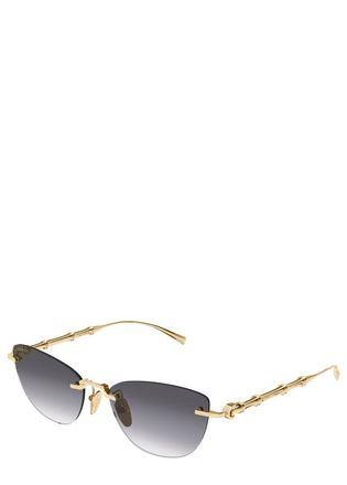 Gucci Rimless Square-frame Sunglasses - Grey - One Size