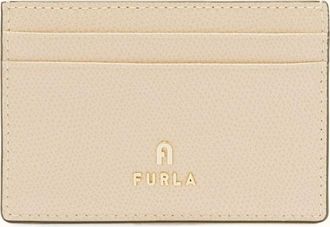 Furla Camelia Porta Carte Di Credito Ballerina I Rosa Pelle Stampata Donna