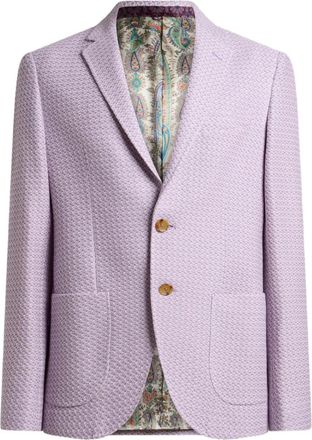 Etro Blazer in jersey di cotone - Viola