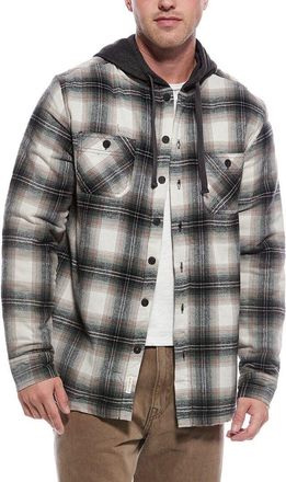 Weatherproof Vintage Sherpa Lined Hooded Shirt Jacket