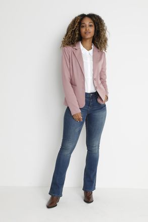 Cream Blazer Regular fit rose