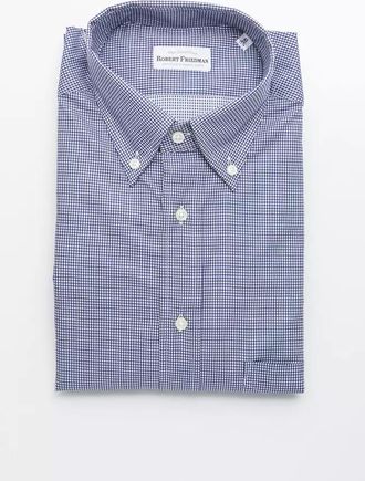 Robert Friedman Blue Cotton Mens Mens Shirt