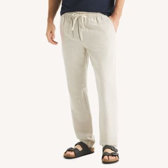 Nautica Mens Linen Drawstring Pant