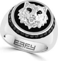 Effy Black Spinel & Onyx Lion Ring at Nordstrom Rack, Size 10