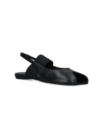 Maison Margiela Womens Flat Shoes Black Upper: Ovine Leather