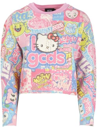 GCDS Hello Kitty trui met print - Roze
