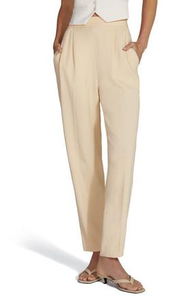 Favorite Daughter Side Zip Pleated Pants in Buttercream at Nordstrom, Size 12
