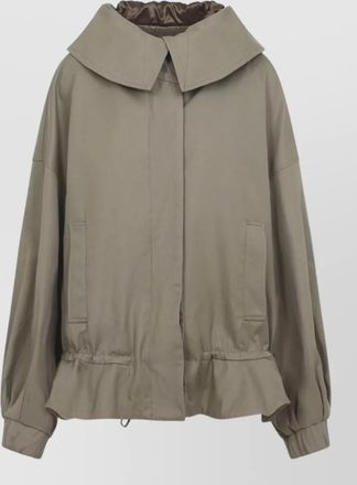 Dries Van Noten cotton hooded fitted jacket