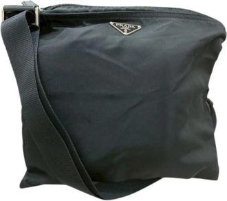 Prada Pre-owned Nylon Shoulder Bag - Dames - Vintage Schoudertas - Zwart - ONE Size - Nylon - Vintage