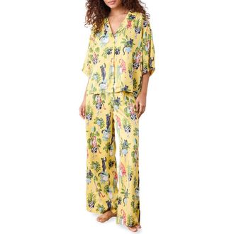 Printfresh Wildest Dreams Pajamas in Sunshine at Nordstrom, Size X-Large