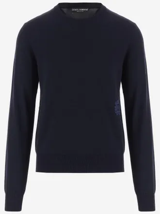 Dolce & Gabbana scheerwollen trui met logo