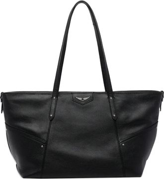 Zadig&Voltaire Borsa shopper con zip - Nero