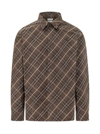 Burberry Brown Regular Plaid Shirt