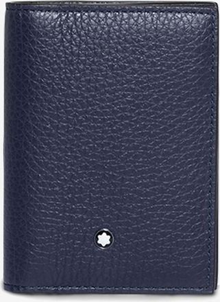 Montblanc Visitenkartenetui aus Leder Soft Grain 4cc Night Blue