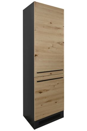 MID.YOU Mid.you Ger&auml;teumbauschrank, Anthrazit, Eiche Artisan, Kunststoff, 1 F&auml;cher, 60x211x57 cm, K&uuml;chen, K&uuml;chenm&ouml;bel, K&uuml;chenschr&auml;nke, Ger&auml;teumbauschr&auml;nke