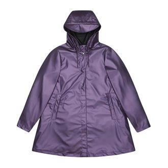 Rains Rain Jackets, female, Purple, Size: XS A-Line W Jacket W3