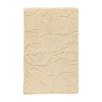 Marimekko Piirto Unikko Badematte, 50 x 80 cm, straw / off-white