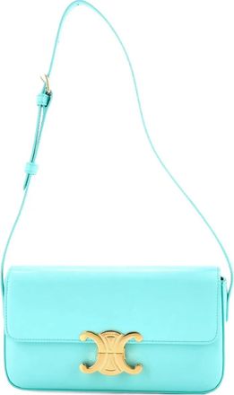 Celine Triomphe East-West Smooth Calfskin shoulder bag - Blauw