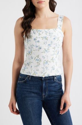 Reformation Darci Linen Tank in Nostalgia at Nordstrom, Size 12