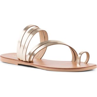 Seychelles Summer Rain Toe Loop Sandal in Gold at Nordstrom Rack, Size 7.5