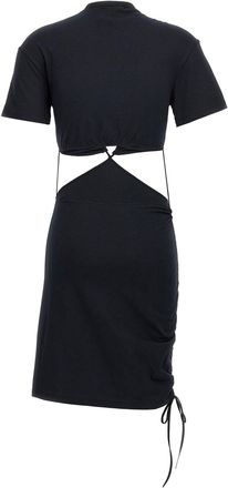 Nensi Dojaka Cut-Out Cotton Dress - Black