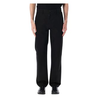 Burberry Straight Trousers, male, Black, Size: M Arthur Straight Trousers