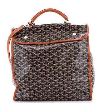 Goyard Saint Leger Briefcase Backpack Coated Canvas