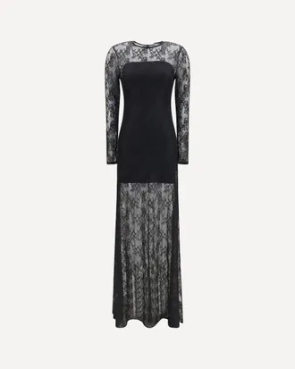 Nissa Long lace Dress Female 38